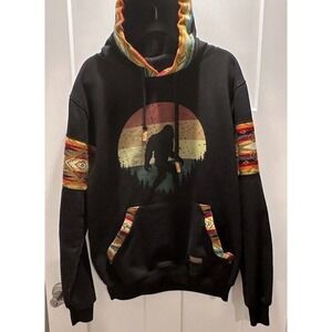 Rupay Sasquatch Southwest Designs Hooded Sweatshirt Groovy Boho Festival Charm